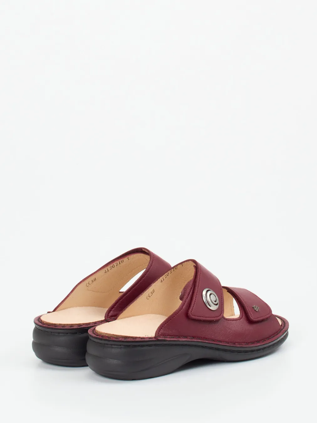 – Komfort-Pantolette aus Kalbleder Bordeaux-Finn Comfort Online