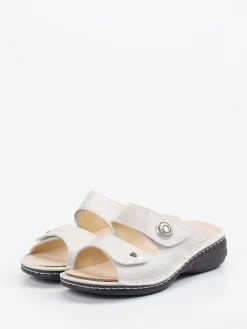 – Komfort-Pantolette aus geprägtem Leder-Finn Comfort Discount