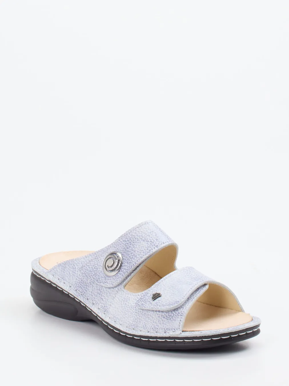 – Komfort-Pantolette aus geprägtem Leder-Finn Comfort Clearance