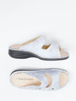 – Komfort-Pantolette aus geprägtem Leder-Finn Comfort Clearance