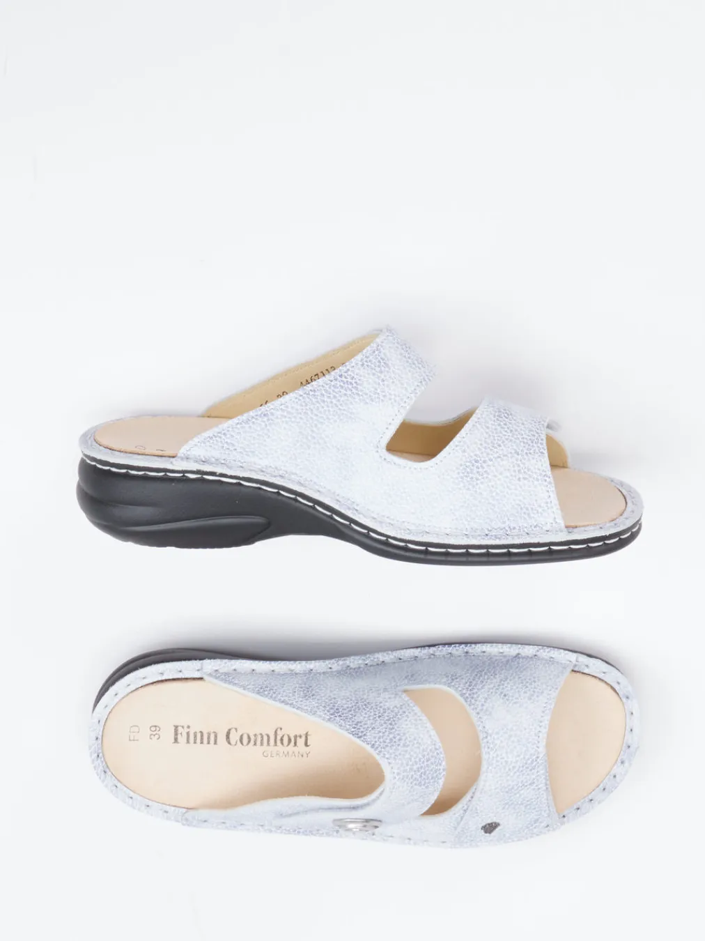 – Komfort-Pantolette aus geprägtem Leder-Finn Comfort Clearance