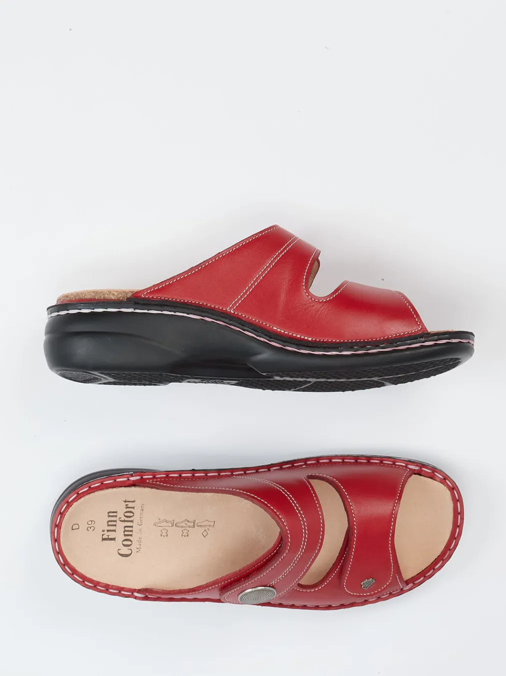 – Komfort-Pantolette aus Kalbleder Dunkel-Finn Comfort Online