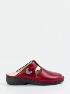 – Komfort-Pantolette aus Kalbleder Bordeaux-Finn Comfort Outlet