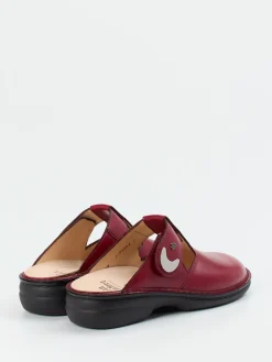 – Komfort-Pantolette aus Kalbleder Bordeaux-Finn Comfort Outlet