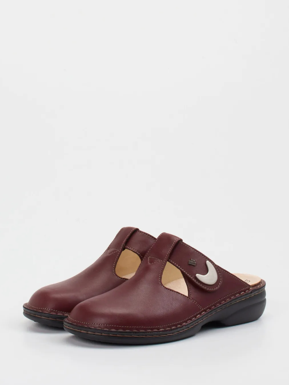 – Komfort-Pantolette aus Kalbleder bordeaux-Finn Comfort Outlet