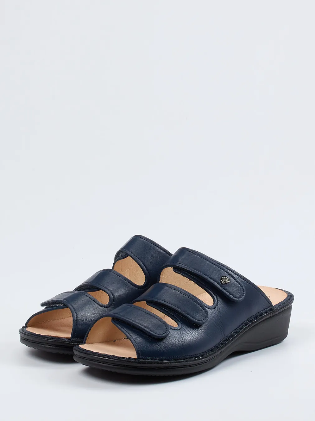 – Komfort-Pantolette aus Kalbleder dunkel-Finn Comfort Sale