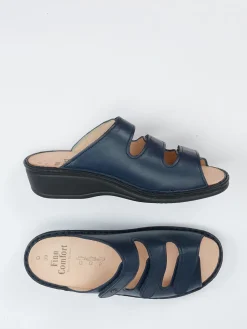 – Komfort-Pantolette aus Kalbleder dunkel-Finn Comfort Sale