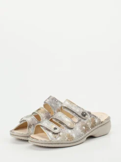 – Komfort-Pantolette aus geprägtem Leder-Finn Comfort Best