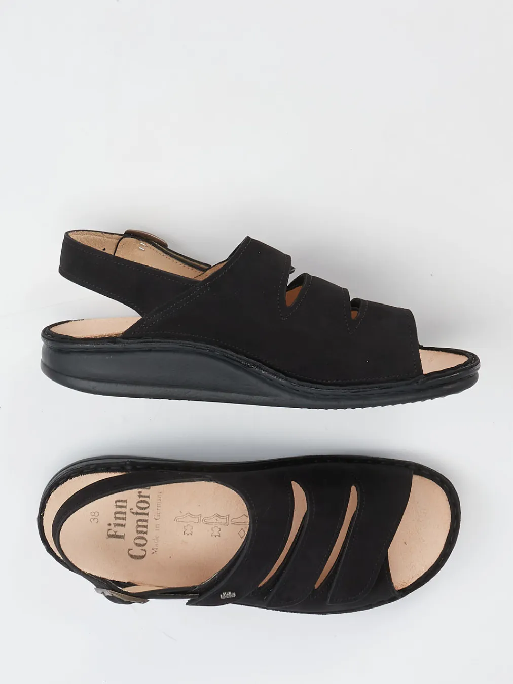 – Komfort-Sandalen aus Nubukleder-Finn Comfort Clearance