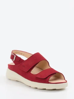 – Komfortsandale aus Nubukleder Dunkel-Finn Comfort Best