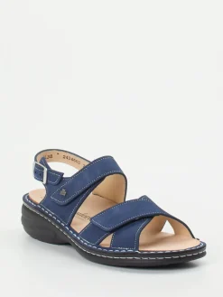 – Komfortsandale aus Nubukleder Marine-Finn Comfort Sale