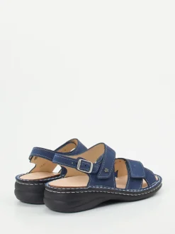 – Komfortsandale aus Nubukleder Marine-Finn Comfort Sale