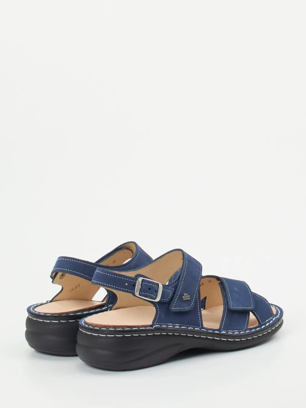 – Komfortsandale aus Nubukleder Marine-Finn Comfort Sale