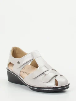 – Komfort-Sandalette aus Metallic-Leder-Finn Comfort Clearance