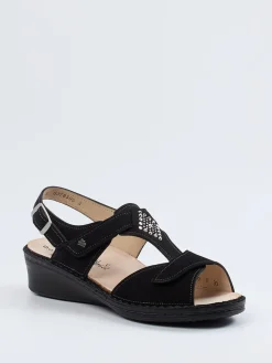 – Komfortsandale aus Nubukleder-Finn Comfort Clearance