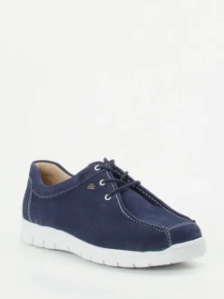 – Komfort-Schnürschuh aus Veloursleder Marine-Finn Comfort Hot