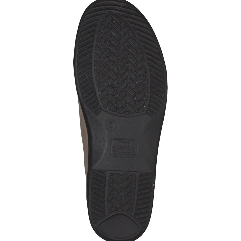 – Komfort-Schnürschuhe aus Nubukleder Beigegrau-Finn Comfort Discount