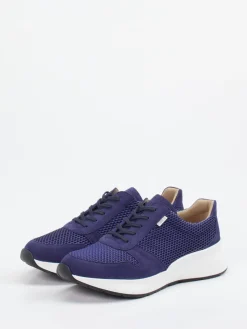 – Komfort-Sneaker aus Veloursleder und Mesh-Finn Comfort Sale