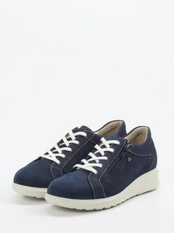 – Komfort-Sneaker aus Nubukleder Dunkel-Finn Comfort Outlet