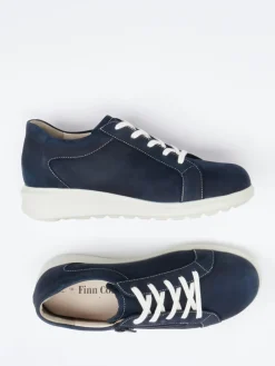 – Komfort-Sneaker aus Nubukleder Dunkel-Finn Comfort Outlet