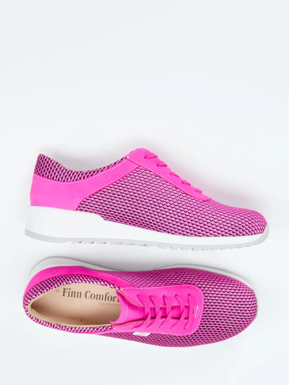 – Komfort-Sneaker aus Mesh und Nubukleder-Finn Comfort Discount