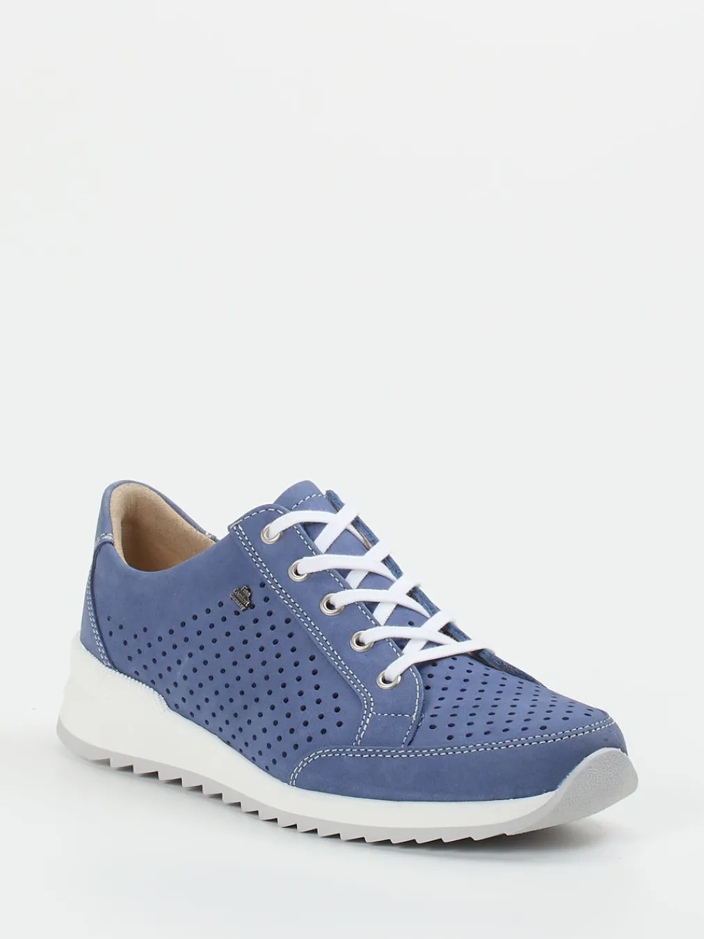 – Komfort-Sneaker aus Nubukleder jeans-Finn Comfort Clearance