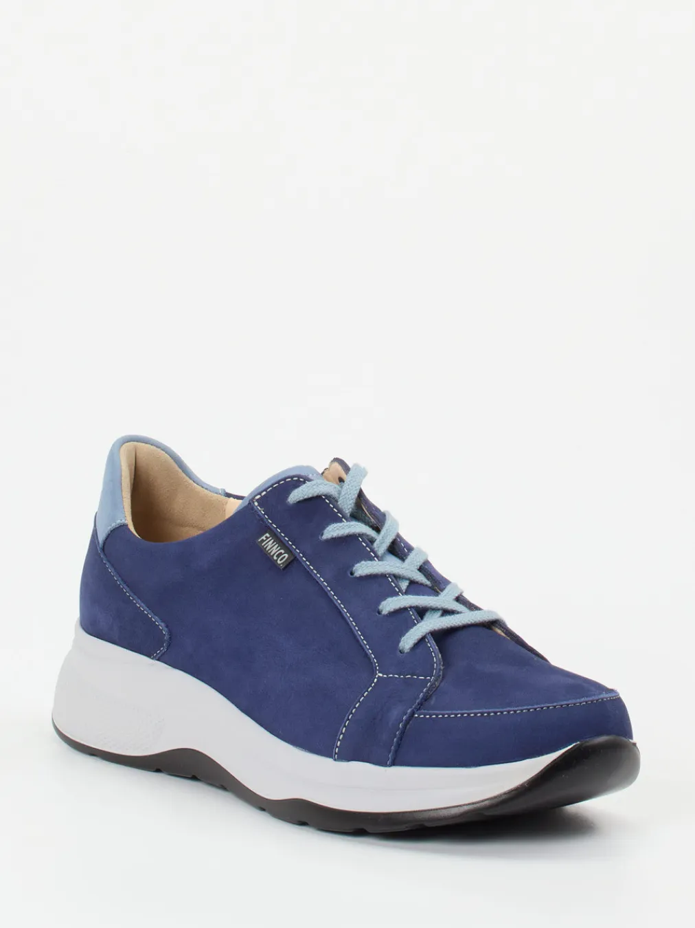 – Komfort-Sneaker aus Nubukleder Marine-Finn Comfort Hot