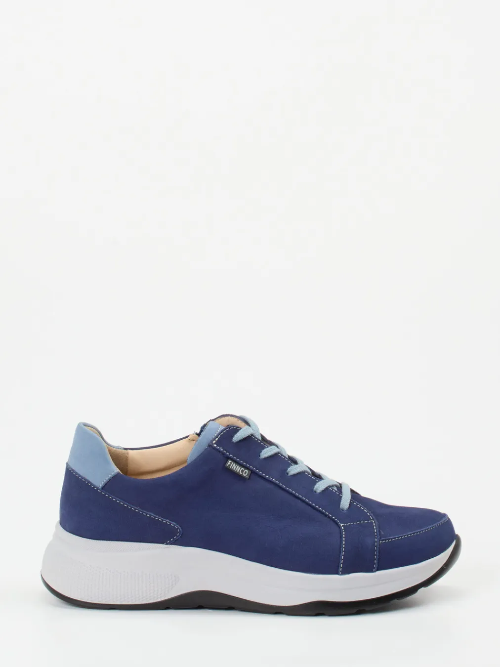 – Komfort-Sneaker aus Nubukleder Marine-Finn Comfort Hot