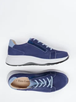 – Komfort-Sneaker aus Nubukleder Marine-Finn Comfort Hot