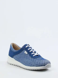 – Komfort-Sneaker aus Textil in Kobalt-Finn Comfort Hot