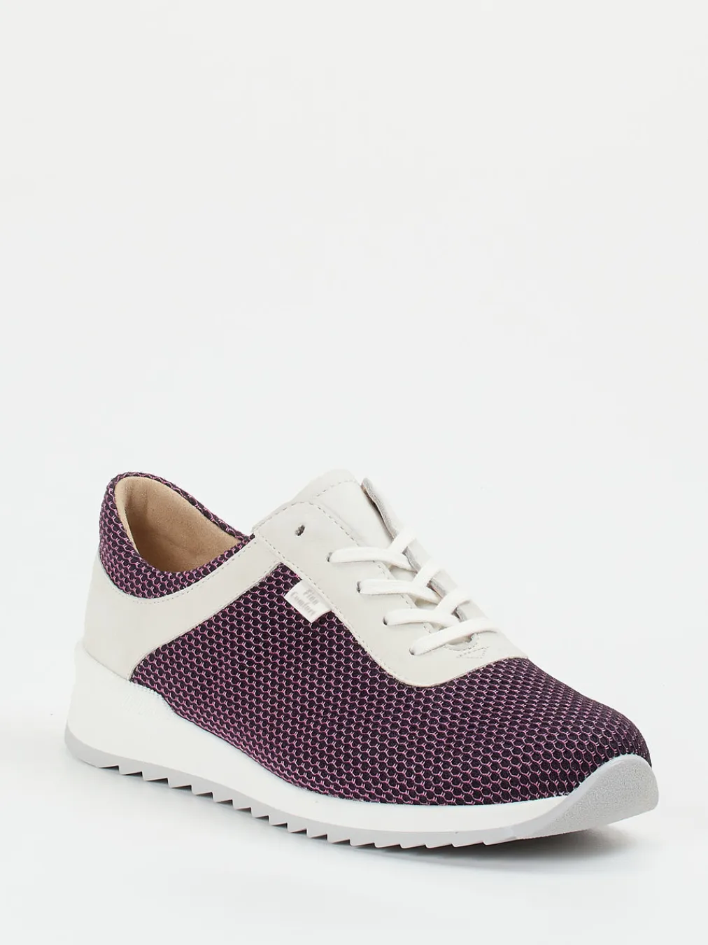 – Komfort-Sneaker aus Mesh und Nubukleder pflaume-Finn Comfort Clearance