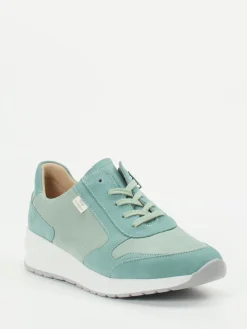 – Komfort-Sneaker aus Stretch und Veloursleder-Finn Comfort