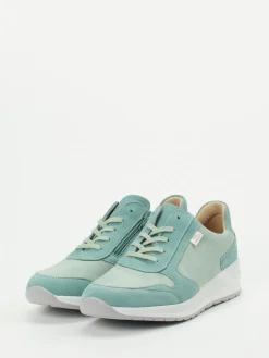 – Komfort-Sneaker aus Stretch und Veloursleder-Finn Comfort