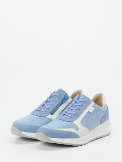 – Komfort-Sneaker aus Textil und Veloursleder hell-Finn Comfort Clearance