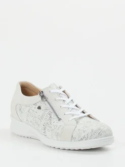 – Komfort-Sneaker aus geprägtem Leder Offwhite-Finn Comfort Sale