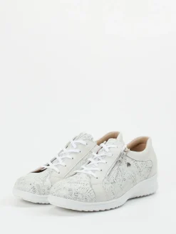 – Komfort-Sneaker aus geprägtem Leder Offwhite-Finn Comfort Sale