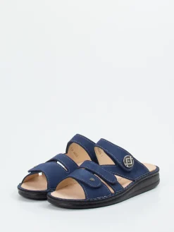 – Pantolette aus Nubukleder marine-Finn Comfort