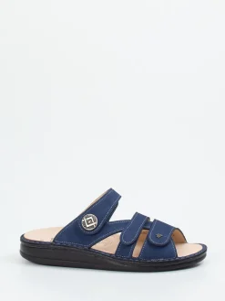 – Pantolette aus Nubukleder marine-Finn Comfort