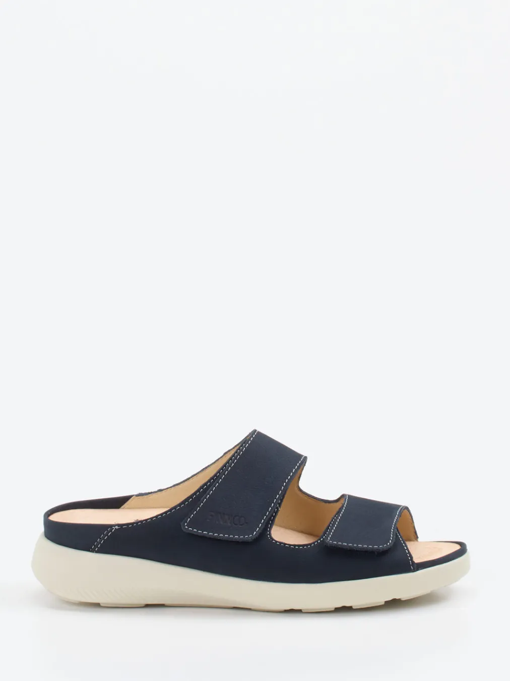 – Pantolette aus Nubukleder Dunkel-Finn Comfort New