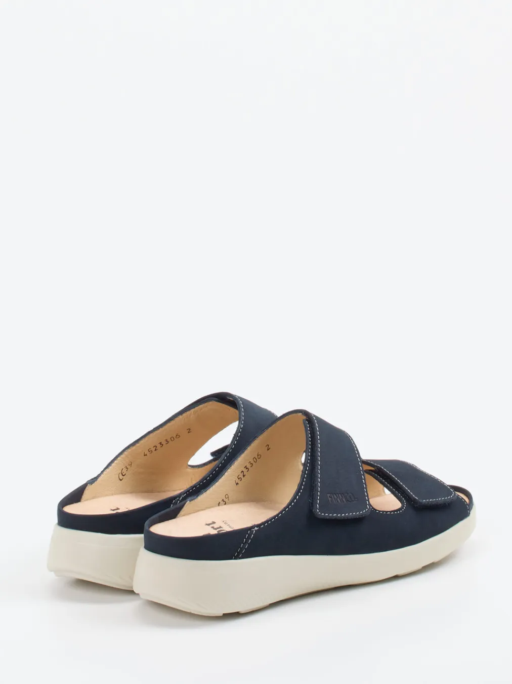 – Pantolette aus Nubukleder Dunkel-Finn Comfort New