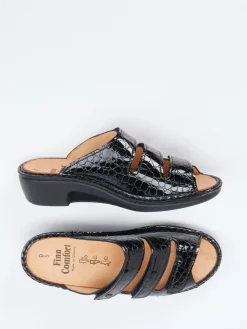 – Pantolette aus Reptilleder-Finn Comfort