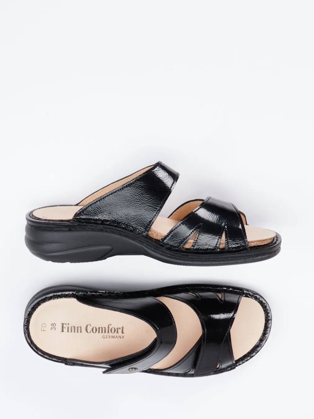 – Pantolette aus Lackleder-Finn Comfort Sale