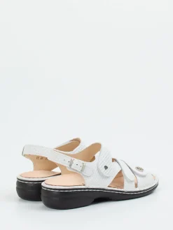 – Sandale aus geprägtem Leder-Finn Comfort Hot