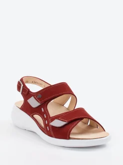 – Sandalen aus Nubukleder dunkel-Finn Comfort Online
