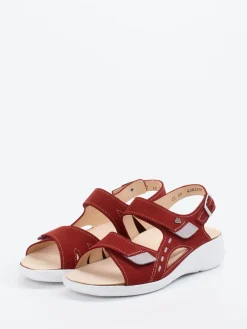 – Sandalen aus Nubukleder dunkel-Finn Comfort Online