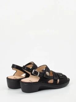 – Sandalen aus geprägtem Leder-Finn Comfort Sale