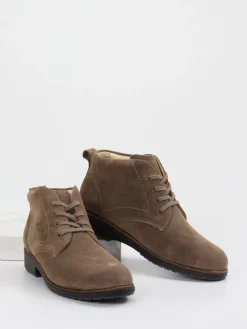 – Schnürboots aus Veloursleder taupe-Finn Comfort Clearance