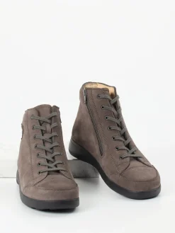 – Schnürboots aus Nubukleder schlamm-Finn Comfort