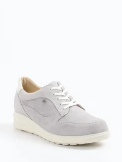 – Schnürschuh aus Veloursleder hell-Finn Comfort Sale