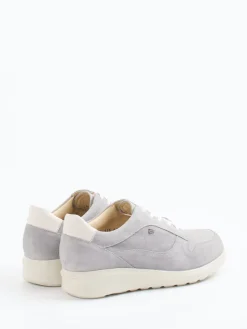 – Schnürschuh aus Veloursleder hell-Finn Comfort Sale